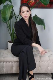 "Angelina Moon’s Thigh High Seduction with Spit Play" Gallery - Photo 1